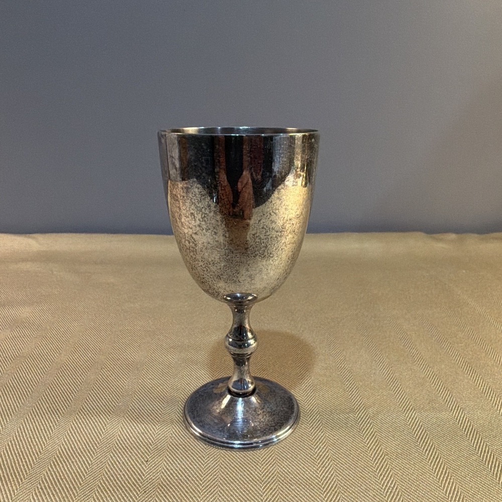 Wm. B. Elkington Silverplate Goblet Cup Silverplated Drinking Vessel